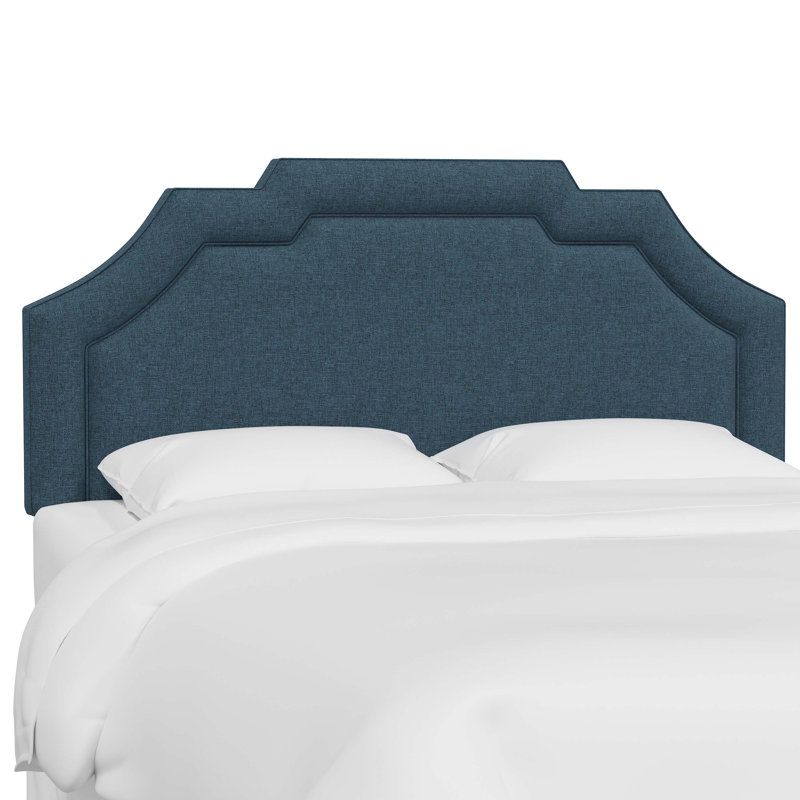 Tête de lit tapissier Jaoquim, Très grand, Zuma Navy Textured Linen