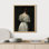 «Seventeenth Century Lady», art mural sur fond noir, campagne rétro, reproduction d'art encadrée sur papier