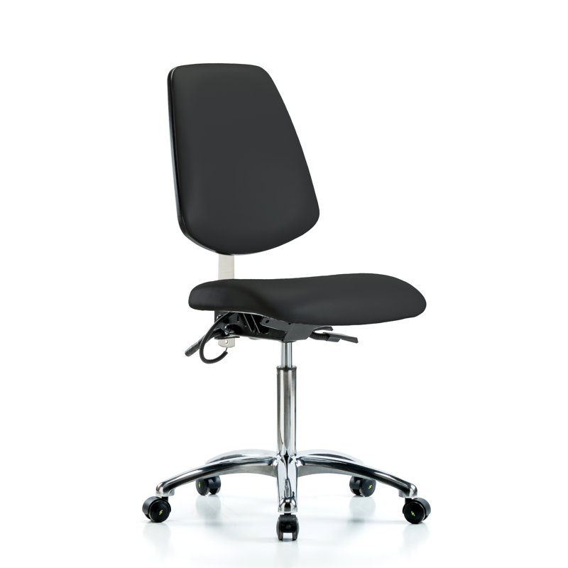 Damian Task Chair, Black, Casters, Not Included