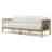 Reel Collection 82'' Wide Reversible Teak Patio Sofa with Sunbrella® Cushions-88863982