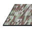 Tapis brun/vert tissé à la machine-1202937647