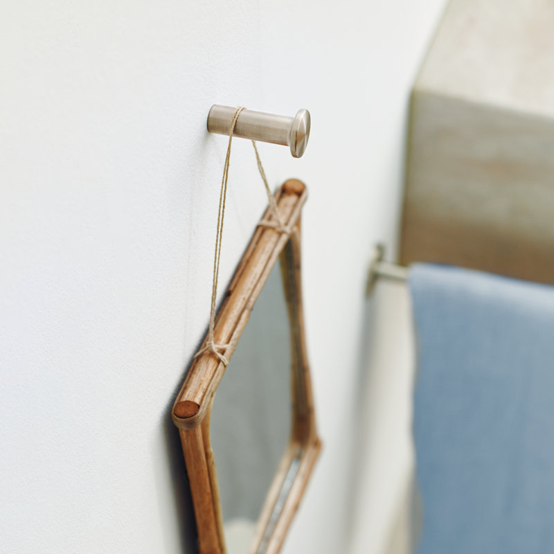 Universal Circular Single Robe Hook, Brushed Gold Optic
