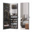 Jewelry Cabinets with Interior Vanity Mirror, Door Hanging/Wall Mounted Jewelry Armoire-347239453