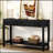 Ash Veneer Modern Style Console Table, Striped Design, Suitable for Entryway, Corridor, Foyer, Living Room, Study-828225374
