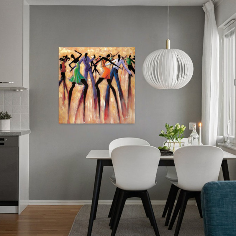 T.G.I.F. Art abstrait contemporain, H 32 po x l 32 po