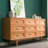 62.99"Brown Solid Wood Nine-Drawer Cabinet
