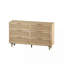 Armoire de rangement avec tiroir en rotin