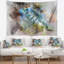 Iguane abstrait, gros plan, peinture sur tapisserie-28491107