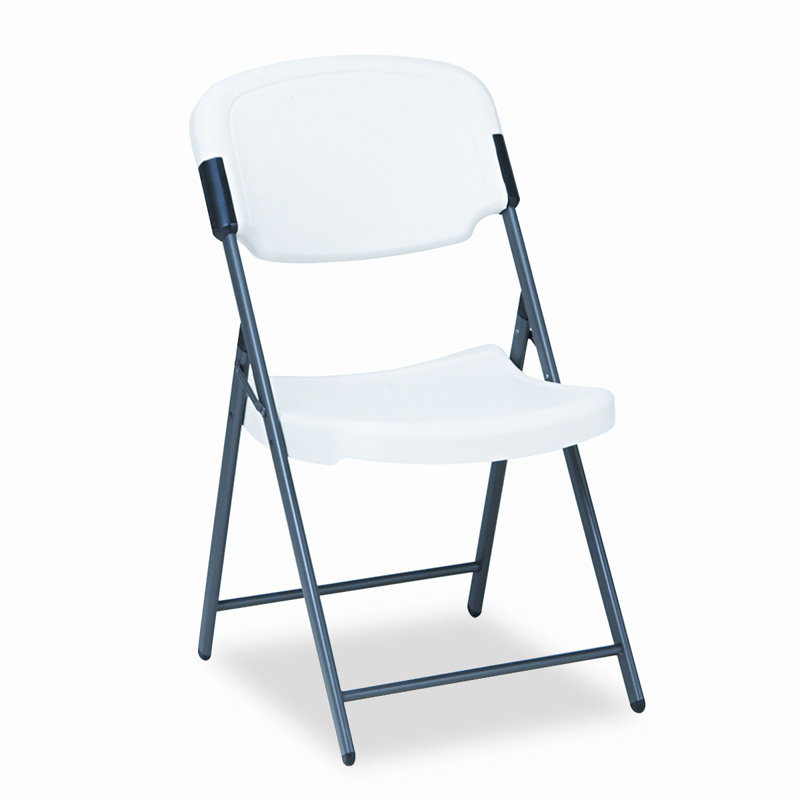 Chaise pliante en plastique Joan, Platine