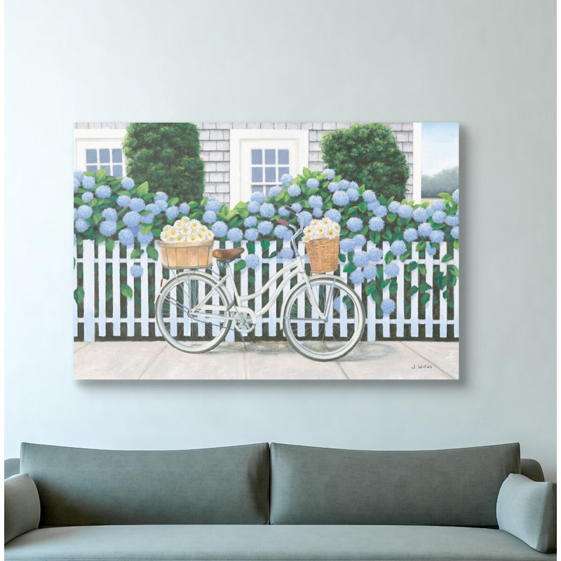 « beach days ii », reproduction de peinture à l’huile sur toile encadrée, H 40 po x l 60 po x P 1,25 po