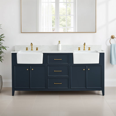 Meuble-lavabo double 72 po Aisa