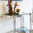 Modern transparent acrylic console table
