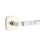 Mortaise intérieure Emtek Select Passage avec rosette Urban Modern Tige, levier Lt. Terrazzo