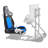 Universal Racing Simulator Seat - Reclinable Bucket Style with Adjustable Lock Slide, PVC/PU Leather-1038027614