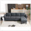 Canapé modulaire convertible avec rangement, canapé en L, canapé quatre places, canapé modulaire en tissu de lin moderne pour le salon-916271564