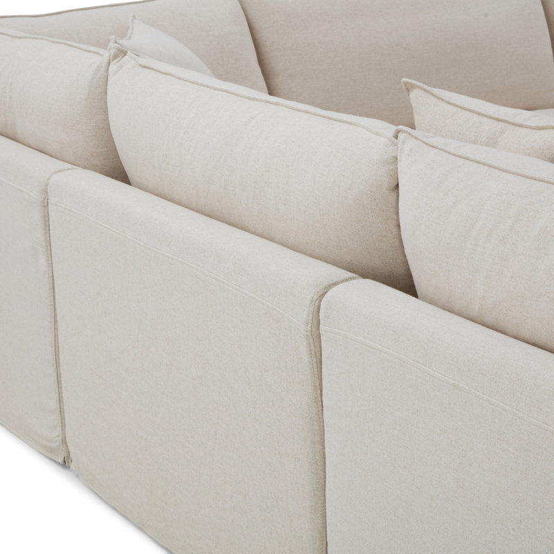 Canapé modulaire Adaire, Lin beige