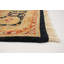 Tapis d’intérieur en laine bleu marine/crème 8 pi 10 po x 12 pi 1 po à la main one-of-kind-noué la 2010 ushak Vorti