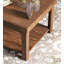 Table d'appoint, aucun assemblage requis, finition whisky