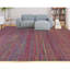 Wool Abstract Area Rug in Red