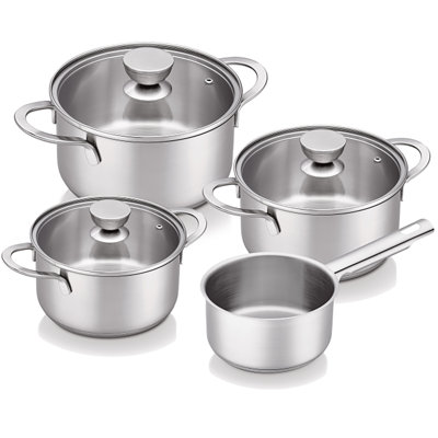 Brabantia Futura 4 Piece Cookware Set, Dishwasher-safe For Easy Cleaning -  100145