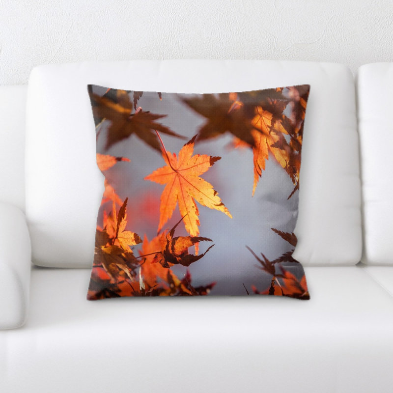 Coussin décoratif à feuilles d’automne