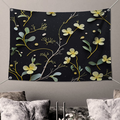 Tapisserie florale - Décoration murale nature