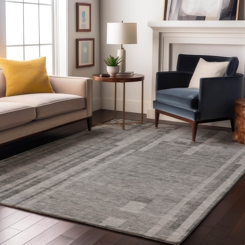 Tapis à rayures Emerson AMF1063 lavable à la machine de qualité supérieure, Rectangle 10 pi x 14 pi