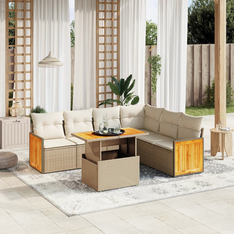 Vidaxl Garden Sofa Set Beige