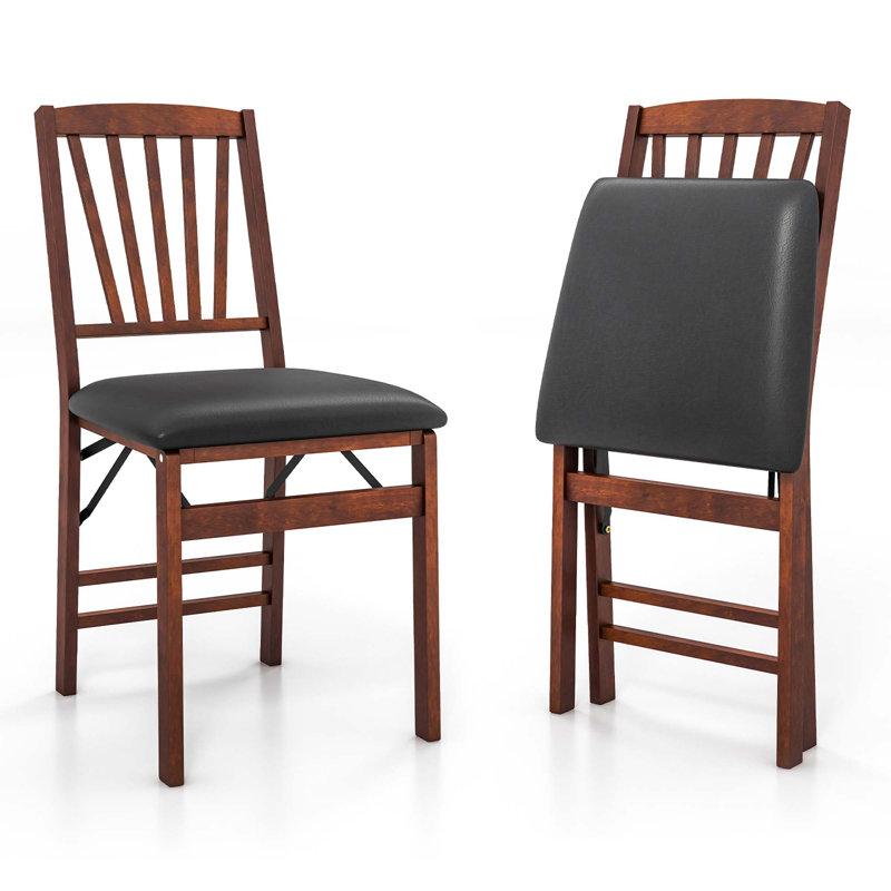 PU Padded Folding Dining Chairs Folding Chair Set