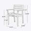 Ensemble de 2 chaises de salle à manger STAMFORD, fauteuil de patio en bois d'acacia, pour cour, bord de piscine, jardin, teck-375666099
