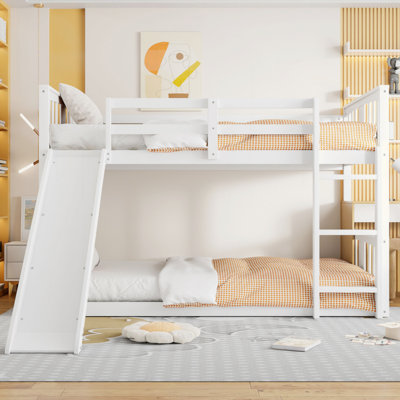 Addisun Twin over Twin L-Shaped Bunk Bed