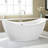 68" x 30" Freestanding Soaking Acrylic Bathtub