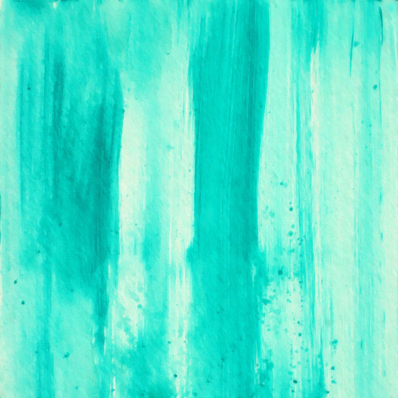 Madart Inc. Modern Dance Aqua Passion, H 12 po x l 12 po, Non, Toile tendue