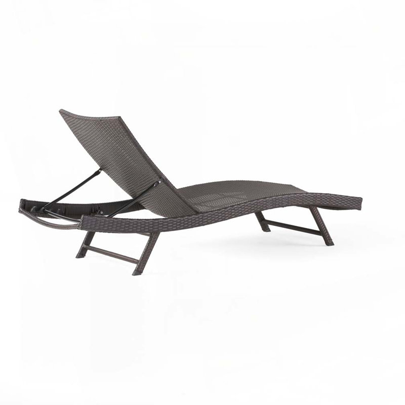 Double chaise longue de patio