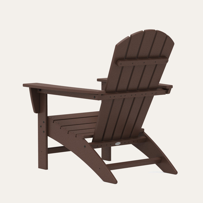 Chaise Adirondack POLYWOOD Nautical, Acajou