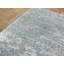 Tapis gris noué à la main de conception unique 2 pi x 3 pi Daphine