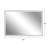 48*32in LED Framed Bathroom Vanity Mirror