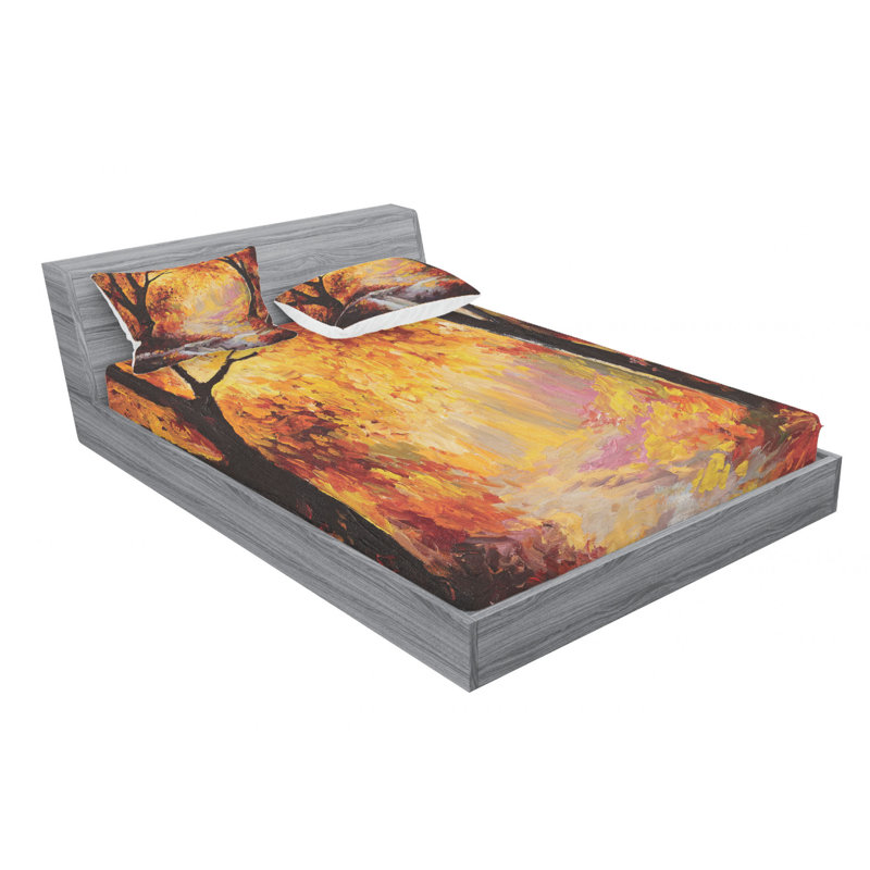 Microfiber Sheet Set, Queen Sheet Set with Fitted Sheet
