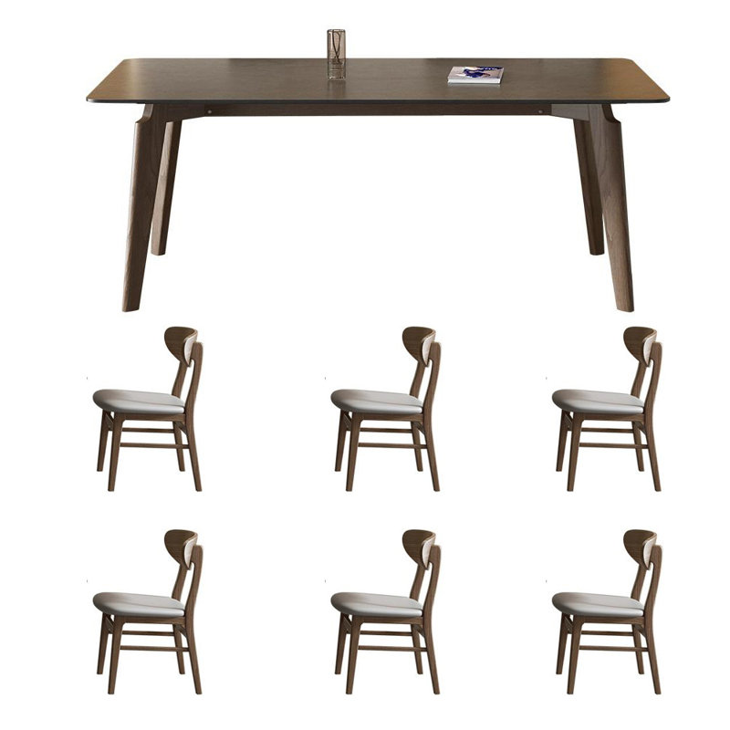 Table frittée en frêne blanc sophistiqué, H 29,52 po x L 70,86 po x l 35,43 po