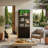 78.7" Tall Glass Door Display Stand Curio Cabinet With LED Light Strip