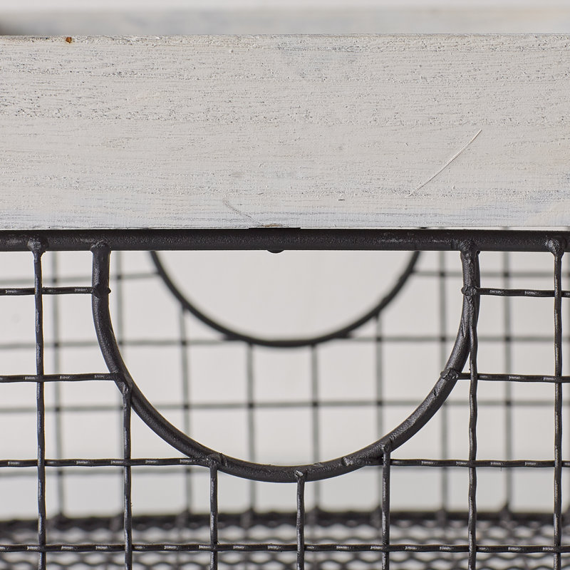 Gracie Oaks Basket, Antique White