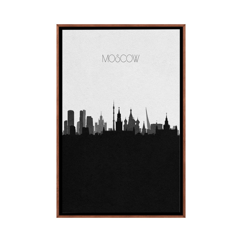 Moscow, Russia City Skyline by Ayse Deniz Akerman - Print on Canvas