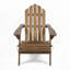 Chaise Adirondack d'extérieur en bois