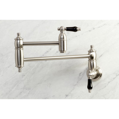 Kingston Brass Duchess Two-Handle 1-Hole Wall Mount Pot Filler Faucet