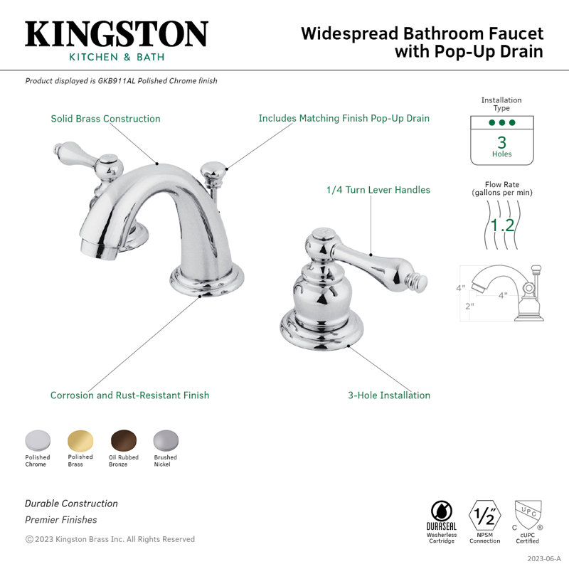 Taiwanese Traditional Elegance 8" Brushed Nickel Widespread Bathroom Faucet