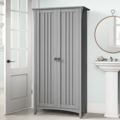 Armoire de salle de bain autoportante l 31 po x H 63 po x P 16 po Pernell