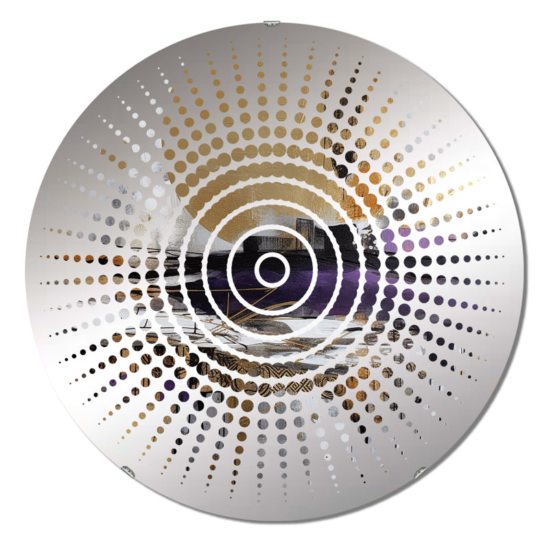 Beaussicot - Miroir mural Sun Circles, 23,6 po x 23,6 po