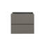 Meuble-lavabo mural sans lavabo gris avec 2 tiroirs, silencieux pour une performance silencieuse, une capacité de rangement suffisante pour le lavabo, un espace spacieux garanti et un style moderne