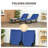 Outsunny 2 Piece Folding Chaise Lounge Pool Chairs, Outdoor Sun Tanning Chairs With 5-Level Reclining Back, Steel Frame For Beach, Yard, Patio-1092967201