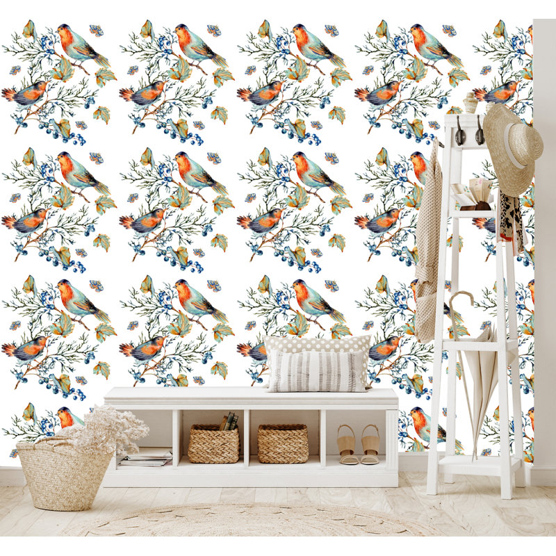 Rouleau de papier peint auto-adhésif L 10 pi x l 24 po Bella Hummingbirds
